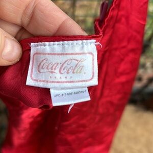 Coca-Cola Red Summer Pajama Spaghetti Strap Top V-Neck Wrinkle Material Jrs XL